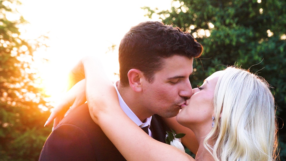 Ritz Charles Sunset Portrait perfect wedding venues in indianapolis