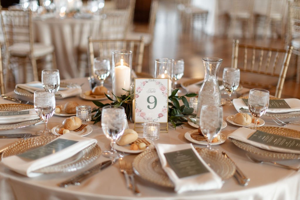 Indianapolis wedding scottish rite center piece.
