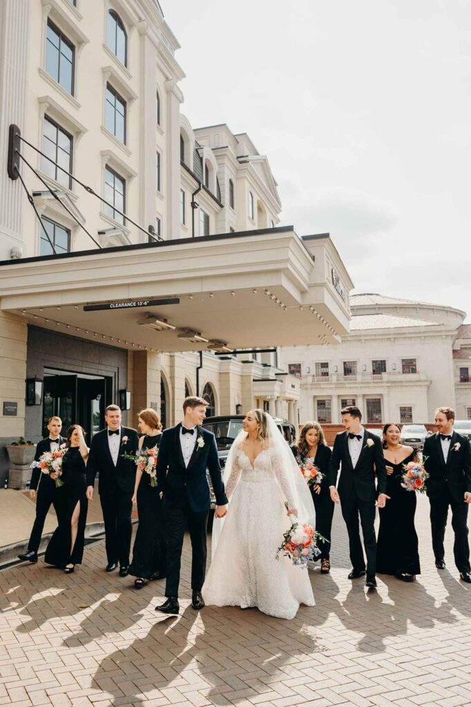 Carmel Indiana wedding party Carmichael Autograph Collection