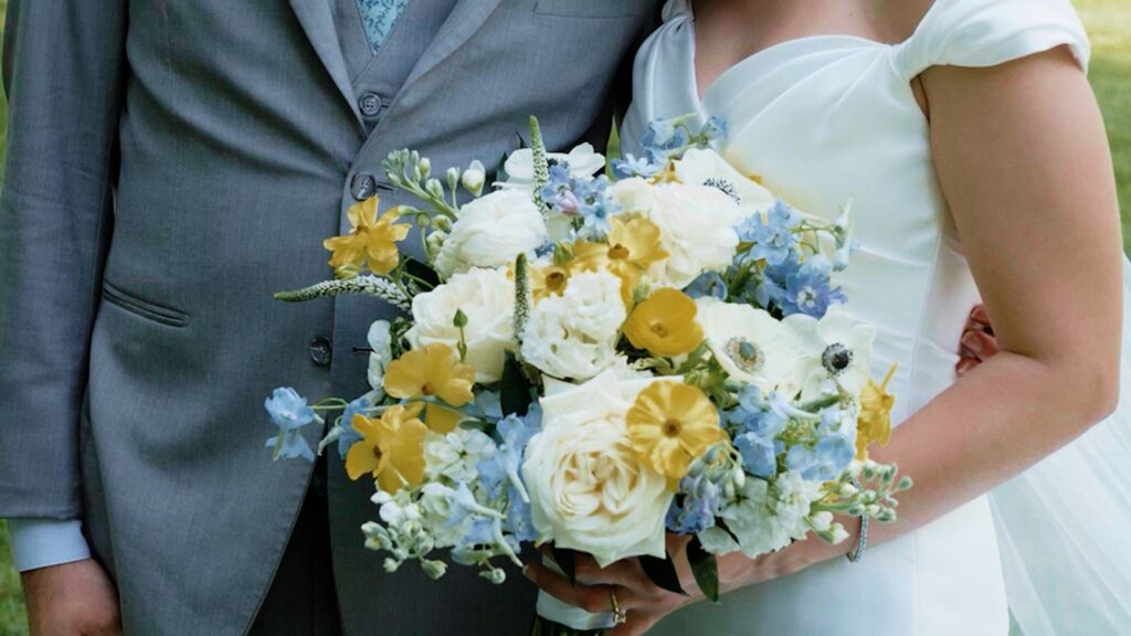 Bridal Bouquet idea close-up shot. 