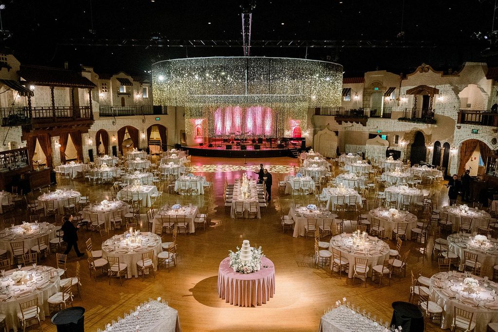 Wedding Reception Hall at Indiana Roof Ballroom.